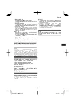 Preview for 109 page of Hitachi CS 30 SB Handling Instructions Manual