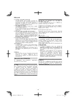 Preview for 120 page of Hitachi CS 30 SB Handling Instructions Manual