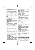 Preview for 146 page of Hitachi CS 30 SB Handling Instructions Manual