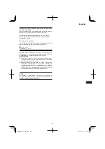 Preview for 167 page of Hitachi CS 30 SB Handling Instructions Manual