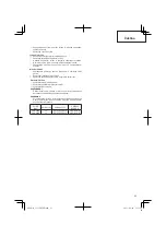 Preview for 63 page of Hitachi CS 33EDT Handling Instructions Manual