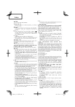 Preview for 70 page of Hitachi CS 33EDT Handling Instructions Manual