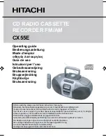 Preview for 1 page of Hitachi CX55E Operating Manual