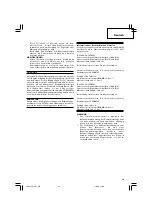 Preview for 31 page of Hitachi DH 14DL Handling Instructions Manual