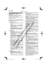 Preview for 124 page of Hitachi DH 18DBDL Handling Instructions Manual