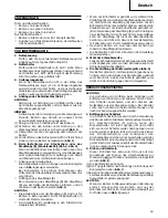 Preview for 19 page of Hitachi DH 22PB Handling Instructions Manual