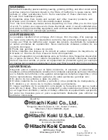 Preview for 76 page of Hitachi DH 24 PF Instruction And Safety Manual