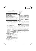 Preview for 55 page of Hitachi DH 24DV Handling Instructions Manual