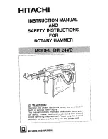 Hitachi DH 24VD Instruction Manual preview