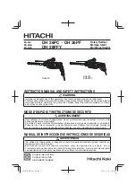 Preview for 1 page of Hitachi DH 26PF Instruction Manual