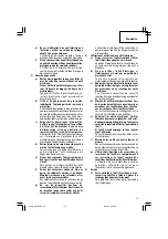 Preview for 15 page of Hitachi DH 38YE2 Safety Instructions And Instruction Manual