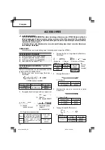 Preview for 24 page of Hitachi DH 38YE2 Safety Instructions And Instruction Manual