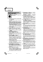 Preview for 28 page of Hitachi DH 38YE2 Safety Instructions And Instruction Manual