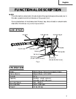 Preview for 9 page of Hitachi DH 40FB Instruction And Safety Manual