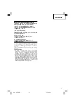 Preview for 35 page of Hitachi DH 40FR Handling Instructions Manual