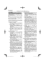 Preview for 18 page of Hitachi DH 40MEY Handling Instructions Manual