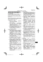 Preview for 93 page of Hitachi DH 40MEY Handling Instructions Manual