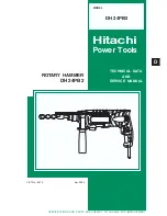 Hitachi DH24PB2 Technical Data And Service Manual preview