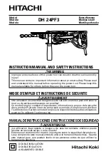 Hitachi DH24PF3 Instruction Manual preview