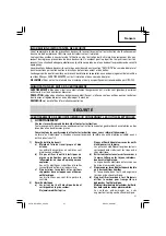 Preview for 21 page of Hitachi DV 18DGL Safety Instructions And Instruction Manual