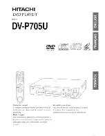 Preview for 1 page of Hitachi DV-P705U Instruction Manual