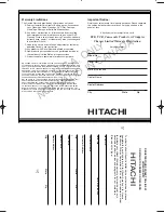 Preview for 43 page of Hitachi DV PF74U Instruction Manual