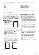 Preview for 27 page of Hitachi DZ-HS503 Instruction Manual