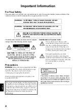 Preview for 2 page of Hitachi DZ-MV550A - Camcorder Instruction Manual