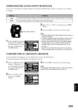 Preview for 103 page of Hitachi DZ-MV550A - Camcorder Instruction Manual