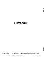 Preview for 92 page of Hitachi DZMV100A Service Manual