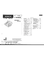 Preview for 124 page of Hitachi E520A Service Manual