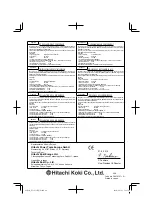 Preview for 60 page of Hitachi EC1433H Handling Instructions Manual