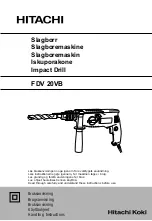 Hitachi FDV 20VB Handling Instructions Manual preview