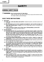 Preview for 4 page of Hitachi G 12SE2 Safety Instructions And Instruction Manual