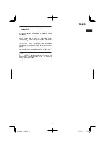 Preview for 7 page of Hitachi G 13SR3 Handling Instructions Manual