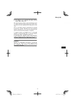 Preview for 73 page of Hitachi G 13SR3 Handling Instructions Manual