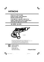 Hitachi G 13V Handling Instructions Manual preview