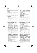 Preview for 2 page of Hitachi G 14DBL Handling Instructions Manual