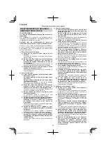 Preview for 20 page of Hitachi G 14DBL Handling Instructions Manual