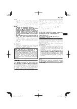 Preview for 57 page of Hitachi G 14DBL Handling Instructions Manual