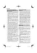 Preview for 62 page of Hitachi G 14DBL Handling Instructions Manual