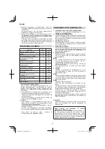 Preview for 92 page of Hitachi G 14DBL Handling Instructions Manual