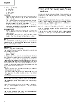 Preview for 8 page of Hitachi G 18SG2 Handling Instructions Manual