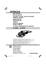 Hitachi G 18SS Handling Instructions Manual preview