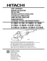 Hitachi G 18UA Handling Instructions Manual preview