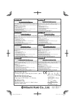 Preview for 92 page of Hitachi H 41MB Handing Instructions