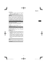 Preview for 23 page of Hitachi H45MRY Handling Instructions Manual