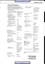 Preview for 3 page of Hitachi HA-7700 Service Manual