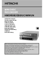 Hitachi HMDR50E Instruction Manual preview