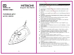 Preview for 18 page of Hitachi HSR229 Instruction Manual